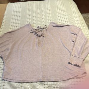 Pink - ties in back -cute top! Super soft XL